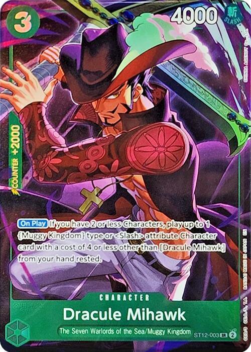 Dracule Mihawk (Illustration Box Vol.4) ST12-003 One Piece Promotion Cards NM/M
