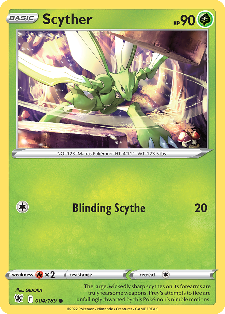 Scyther 004/189 Common Astral Radiance NM/LP