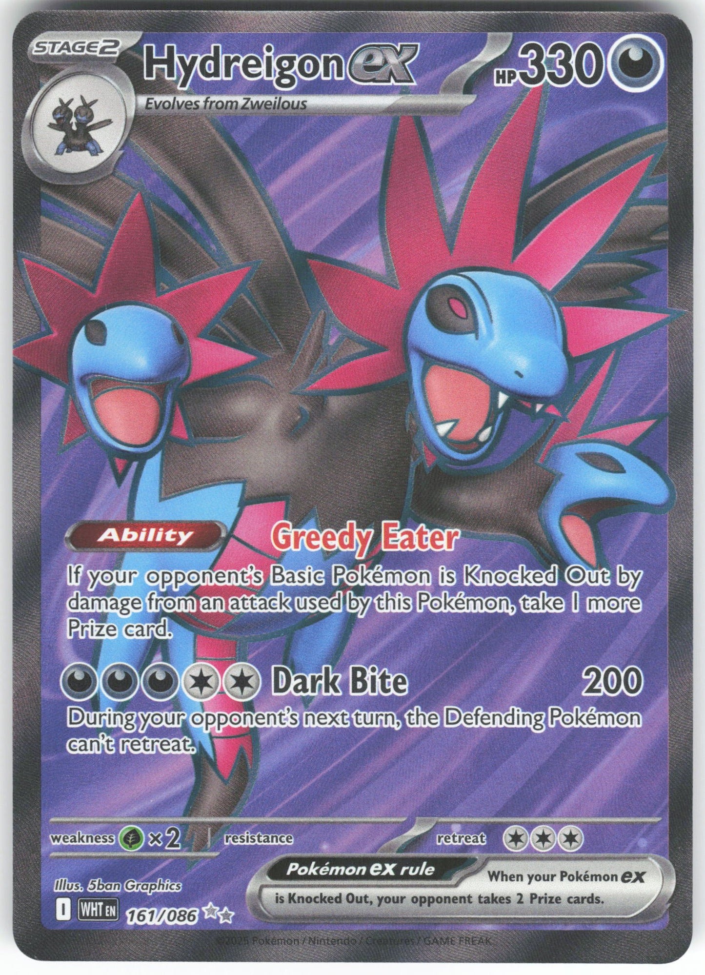 Hydreigon ex - Ultra Rare SV: White Flare 161/086 NM