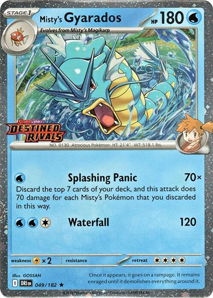 Misty's Gyarados (Prerelease) 049/182 Miscellaneous Cards & Products Holo NM/M