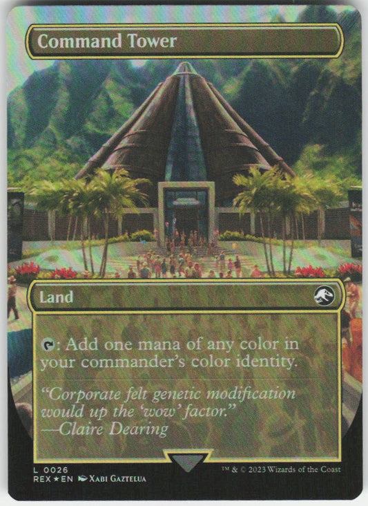 Command Tower (Borderless Foil) L Universes Beyond: Jurassic World Collection 26 NM