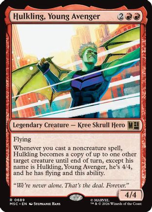 Hulkling, Young Avenger 689 Foil Rare Commander: Marvel Super Heroes NM/M