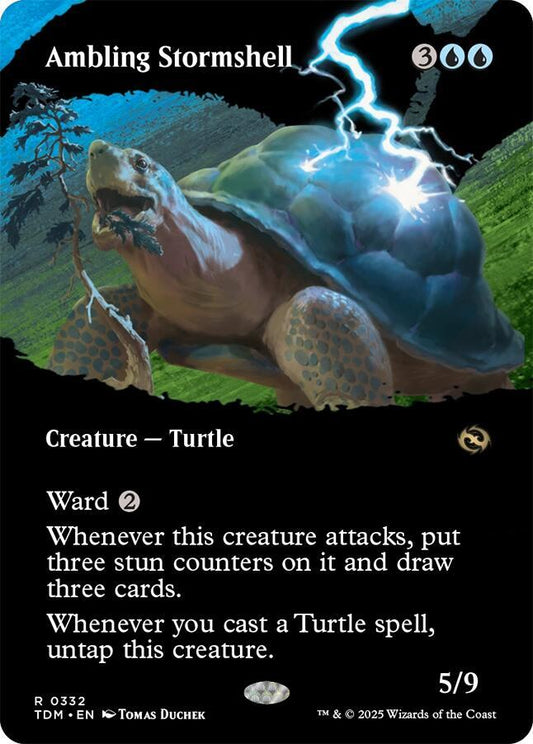 Ambling Stormshell (Borderless) 332 Rare Tarkir: Dragonstorm NM/M