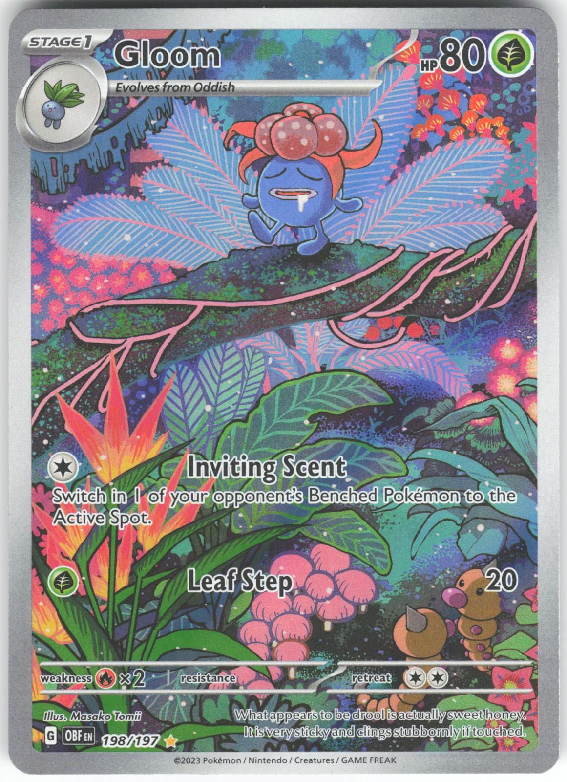 Gloom 198/197 Illustration Rare Obsidian Flames LP