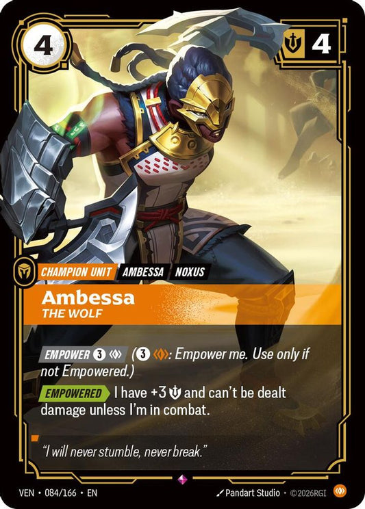 Ambessa - The Wolf 084/166 Rare Vendetta NM/M