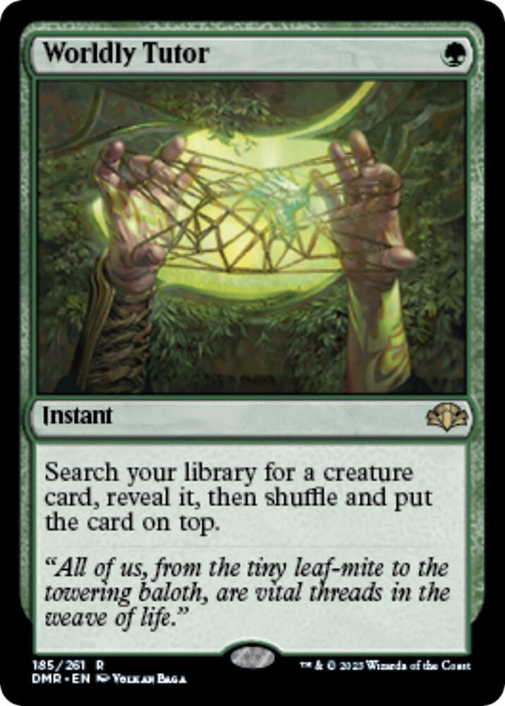 Worldly Tutor 185 Rare Foil Dominaria Remastered NM/M