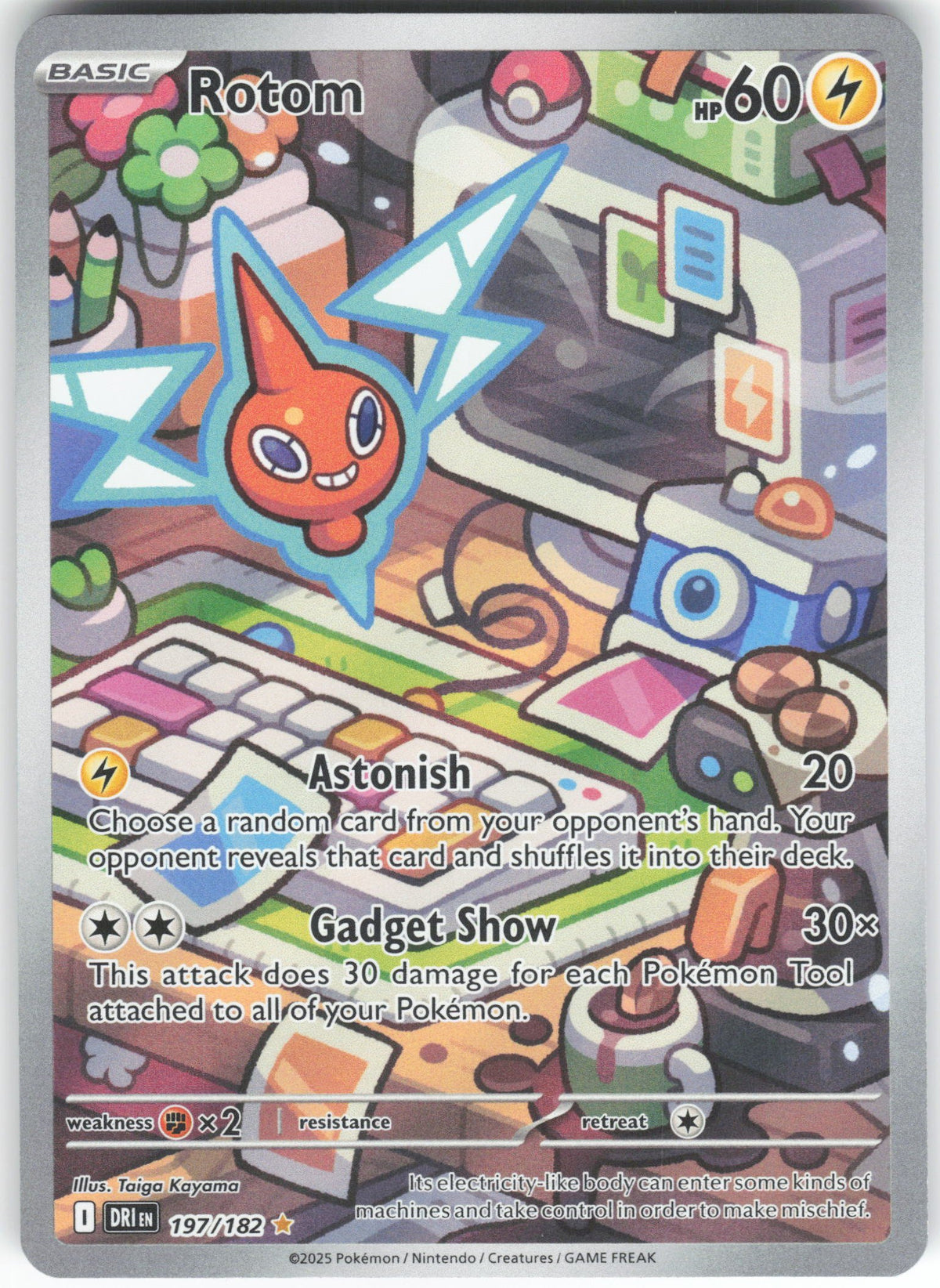 Rotom - Illustration Rare SV10: Destined Rivals 197/182 NM – Raptor Games