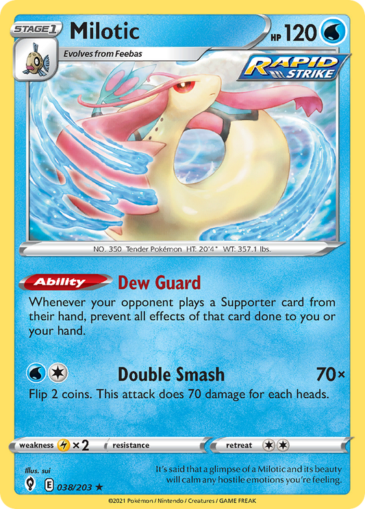 Milotic 038/203 Rare Evolving Skies NM/LP