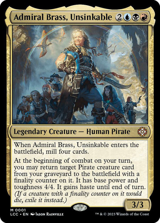 Admiral Brass, Unsinkable 1 Mythic Commander: The Lost Caverns of Ixalan NM/M