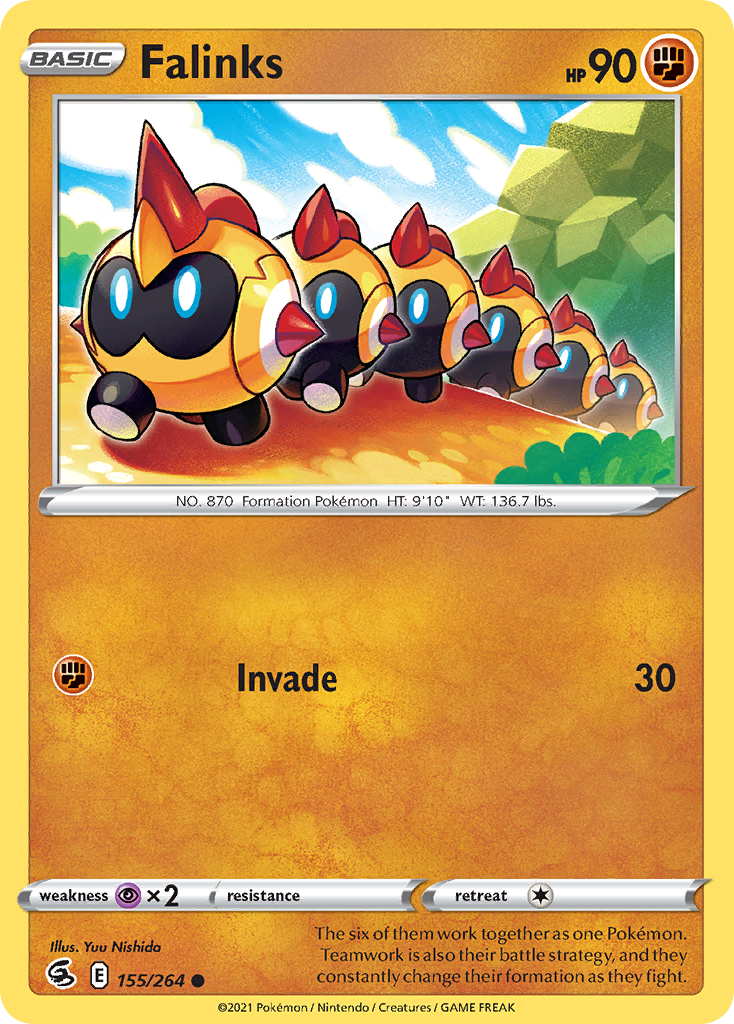 Falinks 155/264 Common Reverse Holo Fusion Strike NM/LP