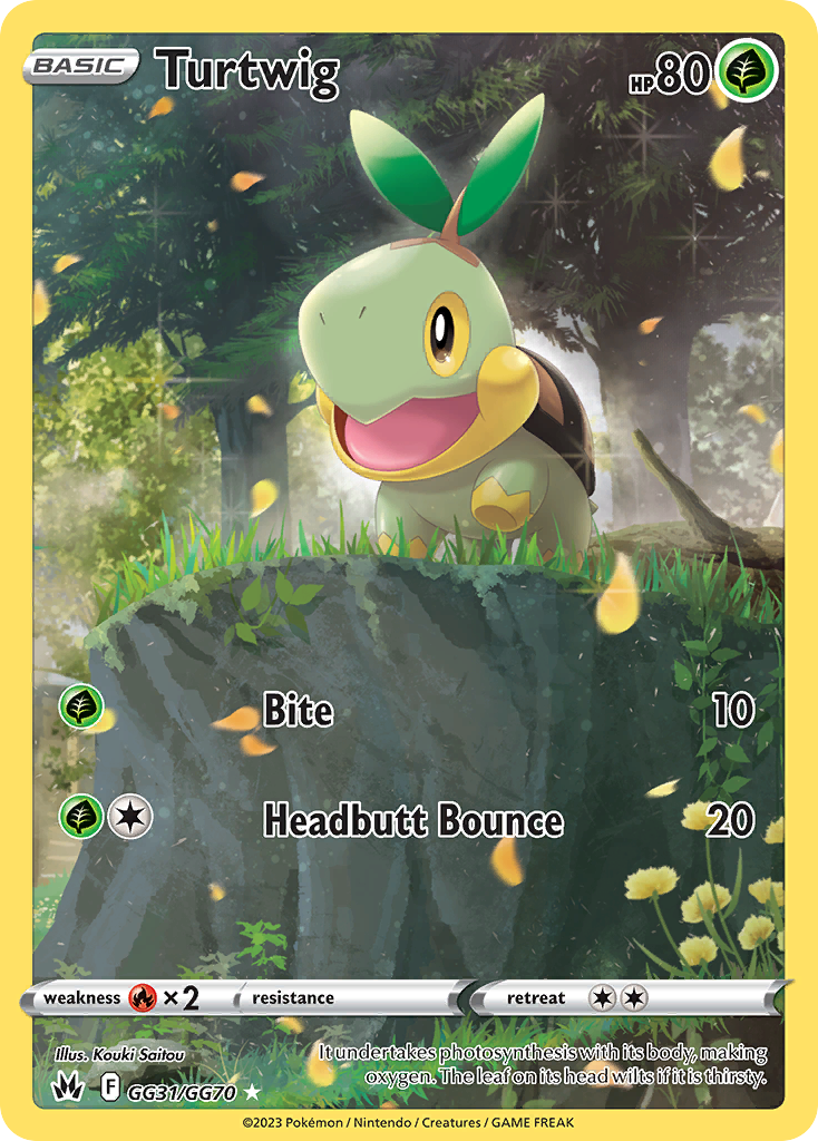 Turtwig GG31/GG70 Trainer Gallery Rare Crown Zenith Galarian Gallery Holo NM/M