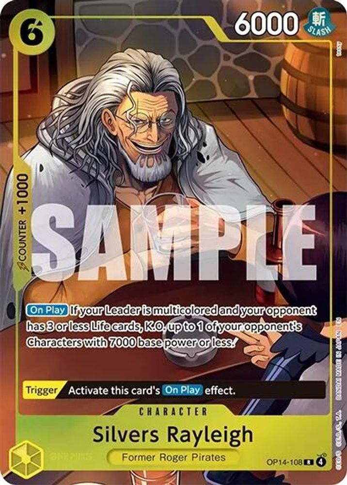 Silvers Rayleigh (One Piece Card Game Illustration Box Vol. 7) OP14-108 One Piece Promotion Cards NM/M