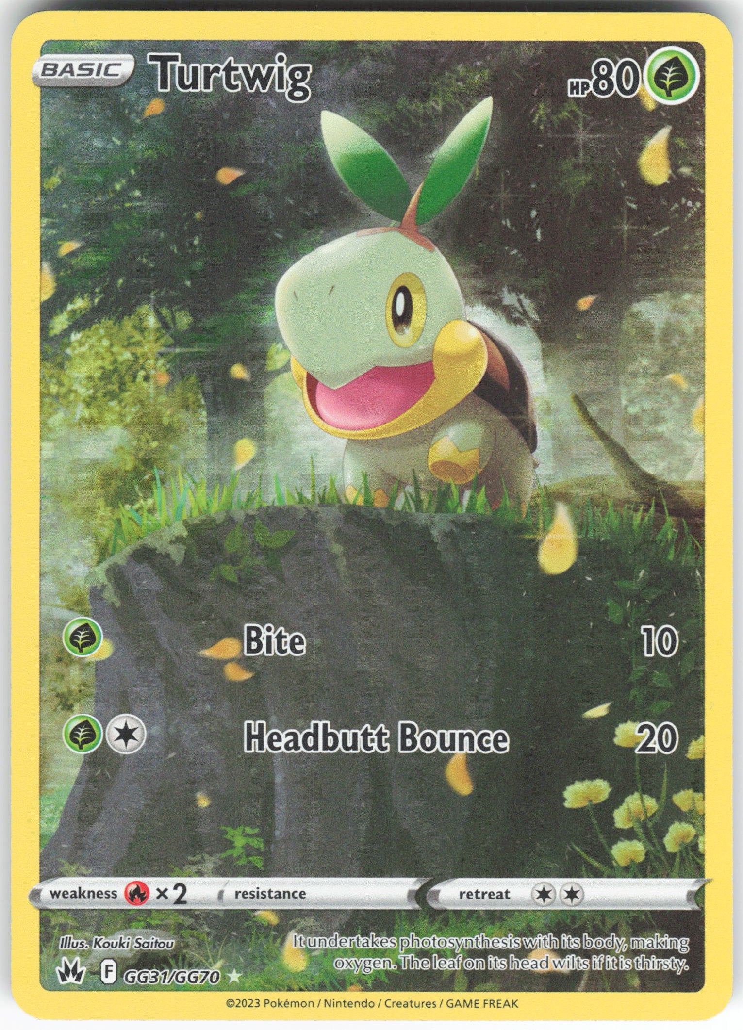 Turtwig Ultra Rare Crown Zenith: Galarian Gallery GG31/GG70 NM