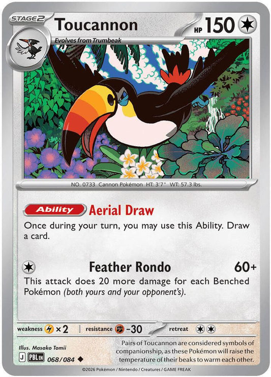 Toucannon 068/084 Uncommon Reverse Holo Pitch Black NM/M