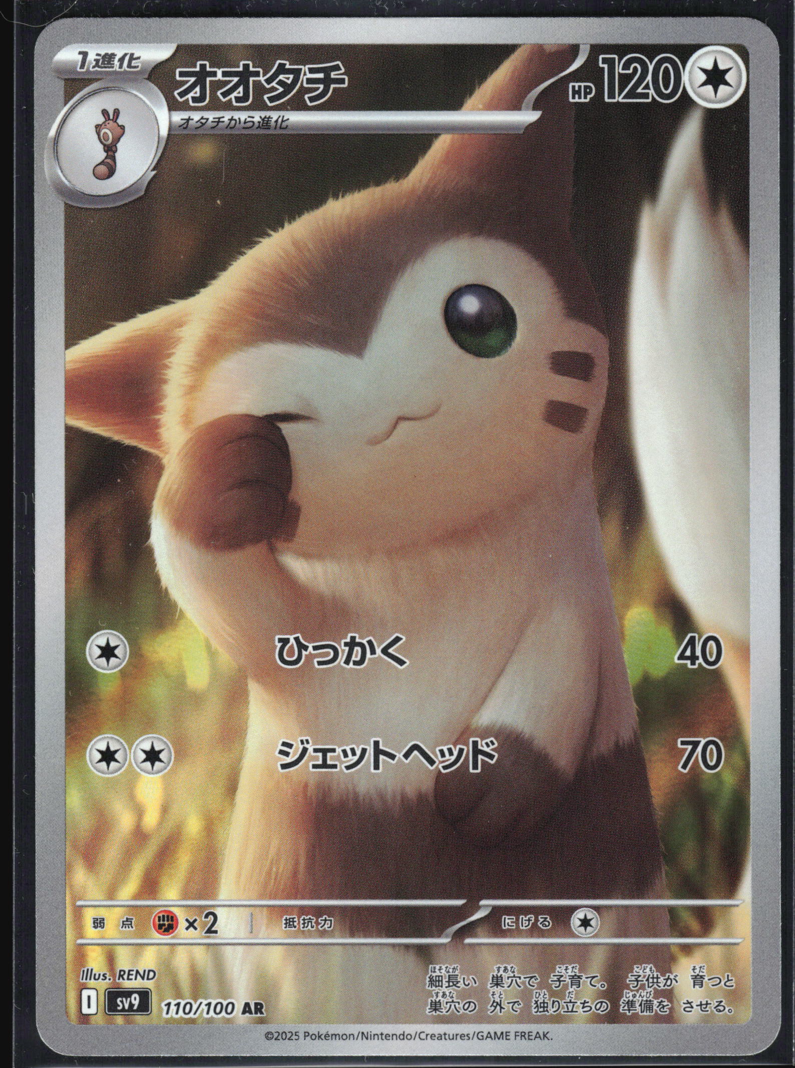Furret 110/100 Art Rare Battle Partners NM/M