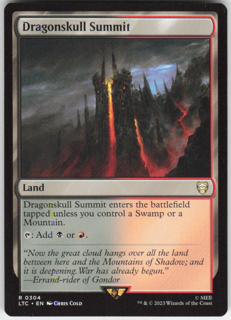 Dragonskull Summit R Commander: The Lord of the Rings: Tales of Middle-earth 304 NM