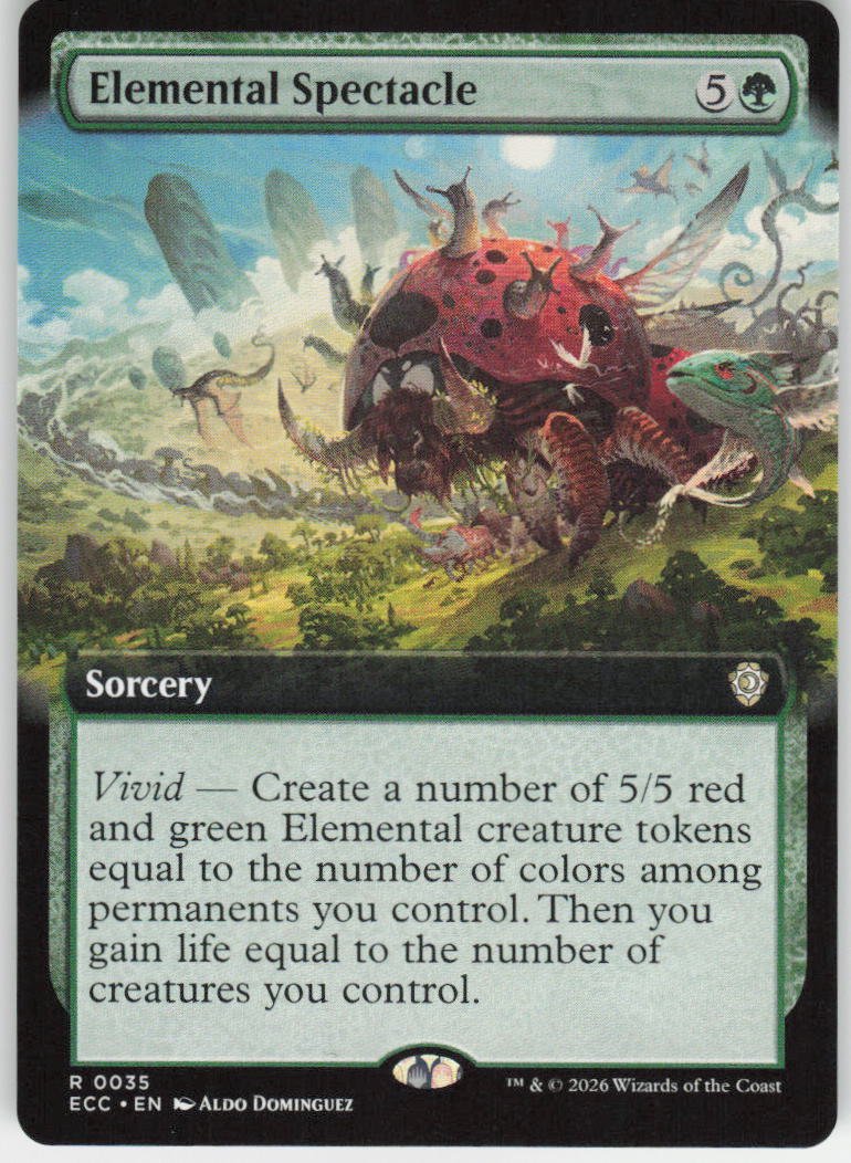 Elemental Spectacle (Extended Art) R Commander: Lorwyn Eclipsed 35 NM