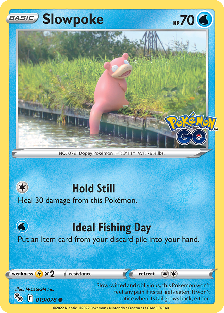 Slowpoke 019/078 Common Pokemon GO NM/M