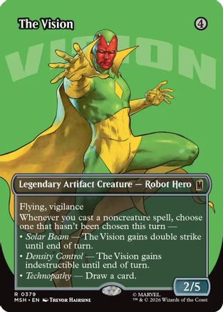 The Vision (Borderless) 379 Rare Marvel Super Heroes NM/M