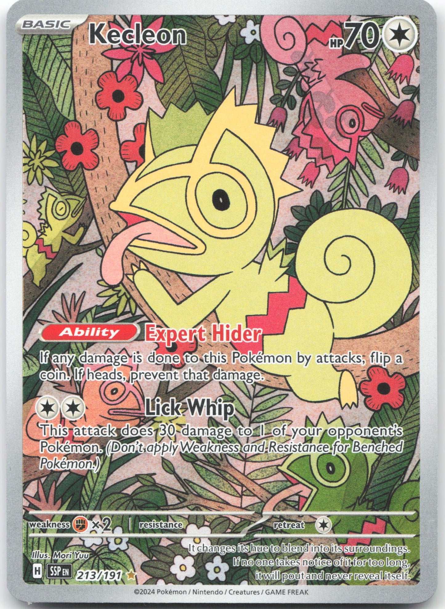 Kecleon - Illustration Rare SV08: Surging Sparks 213/191 NM