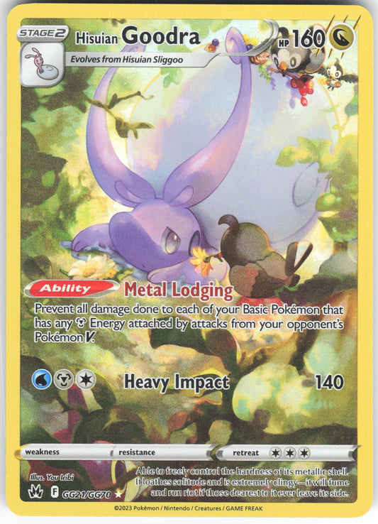 Hisuian Goodra Ultra Rare Crown Zenith: Galarian Gallery GG21/GG70 NM