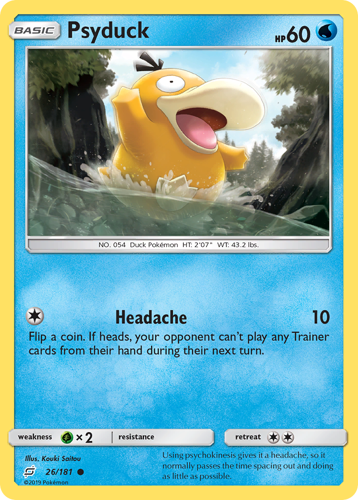 Psyduck 26/181 Common Team Up NM/M