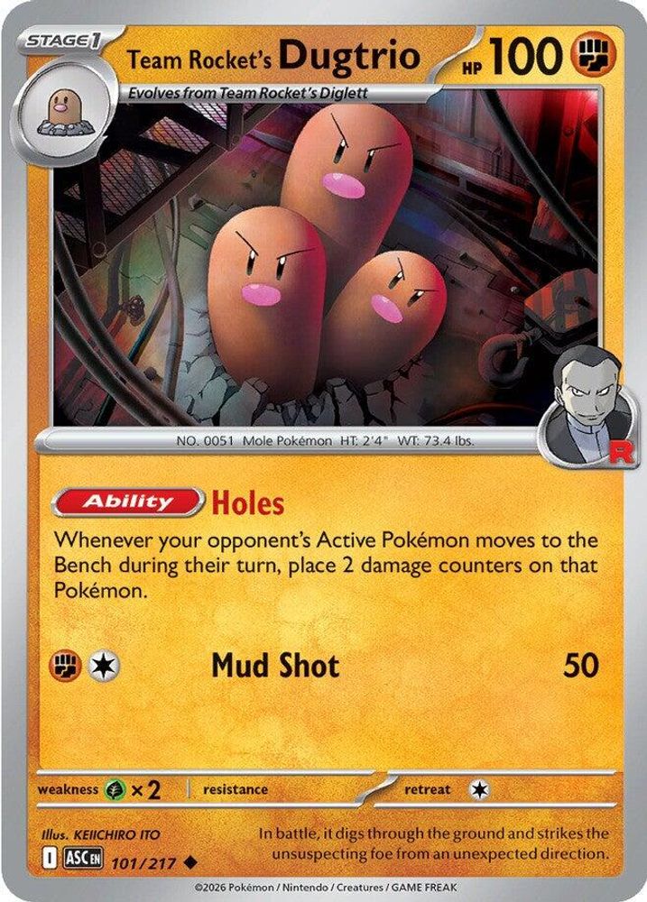 Team Rocket's Dugtrio 101/217 Uncommon Ascended Heroes NM/M