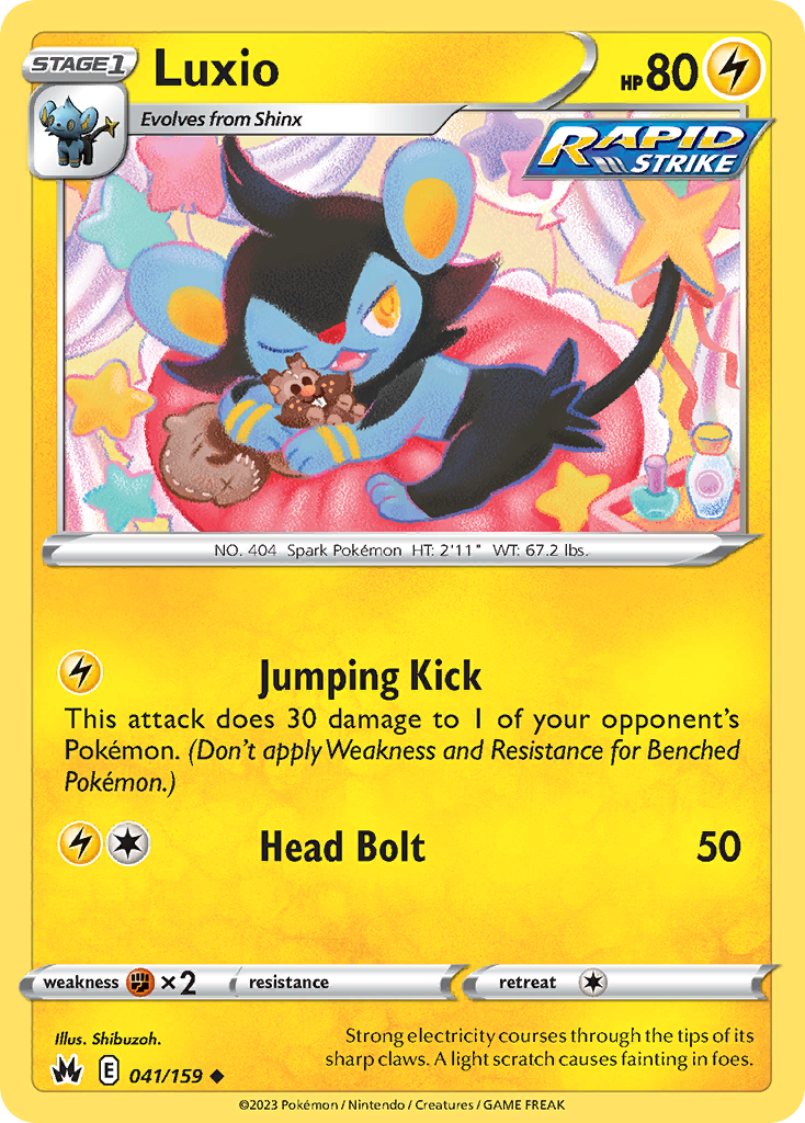 Luxio 041/159 Uncommon Crown Zenith NM/LP