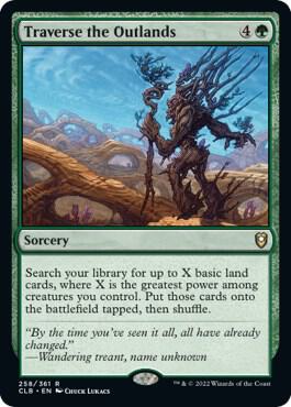 Traverse the Outlands 258 Foil Commander Legends: Battle for Baldur's Gate NM/M