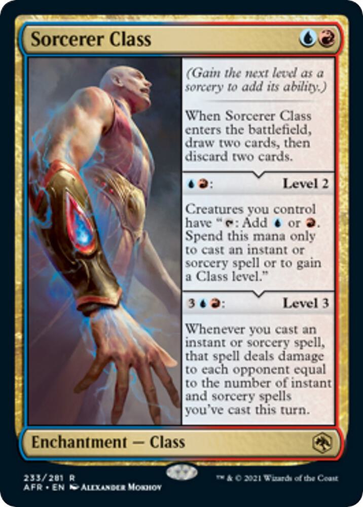 Sorcerer Class 233 Foil Rare Adventures in the Forgotten Realms NM/M