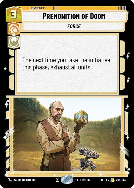 Premonition of Doom 203/264 Rare Legends of the Force NM/M