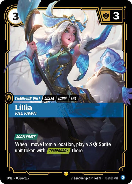 Lillia - Fae Fawn (Alternate Art) 082A/219 Showcase Unleashed NM/M