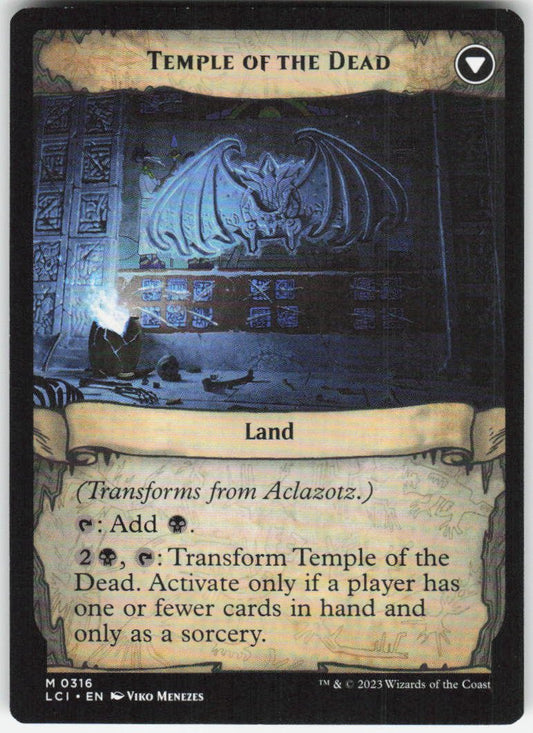 Aclazotz, Deepest Betrayal (Showcase) M The Lost Caverns of Ixalan 316 NM (Back)