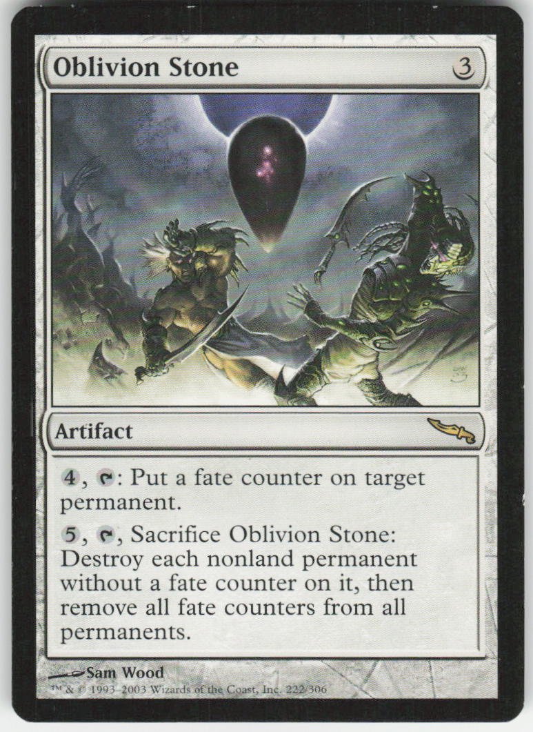Oblivion Stone R Mirrodin 222 NM