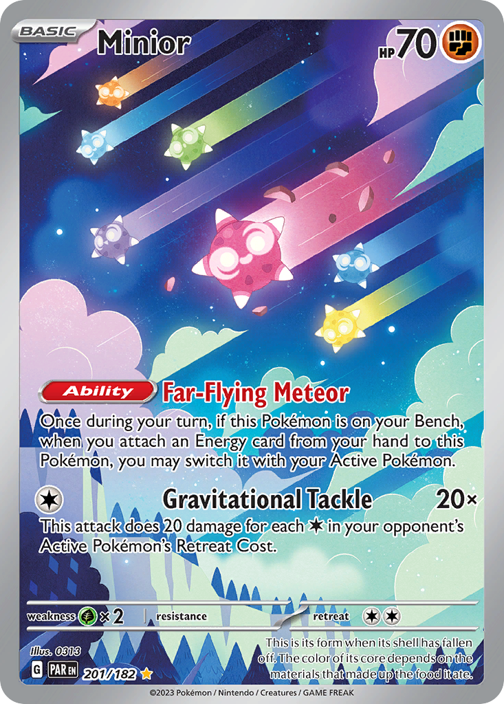 Minior 201/182 Illustration Rare Paradox Rift NM/M