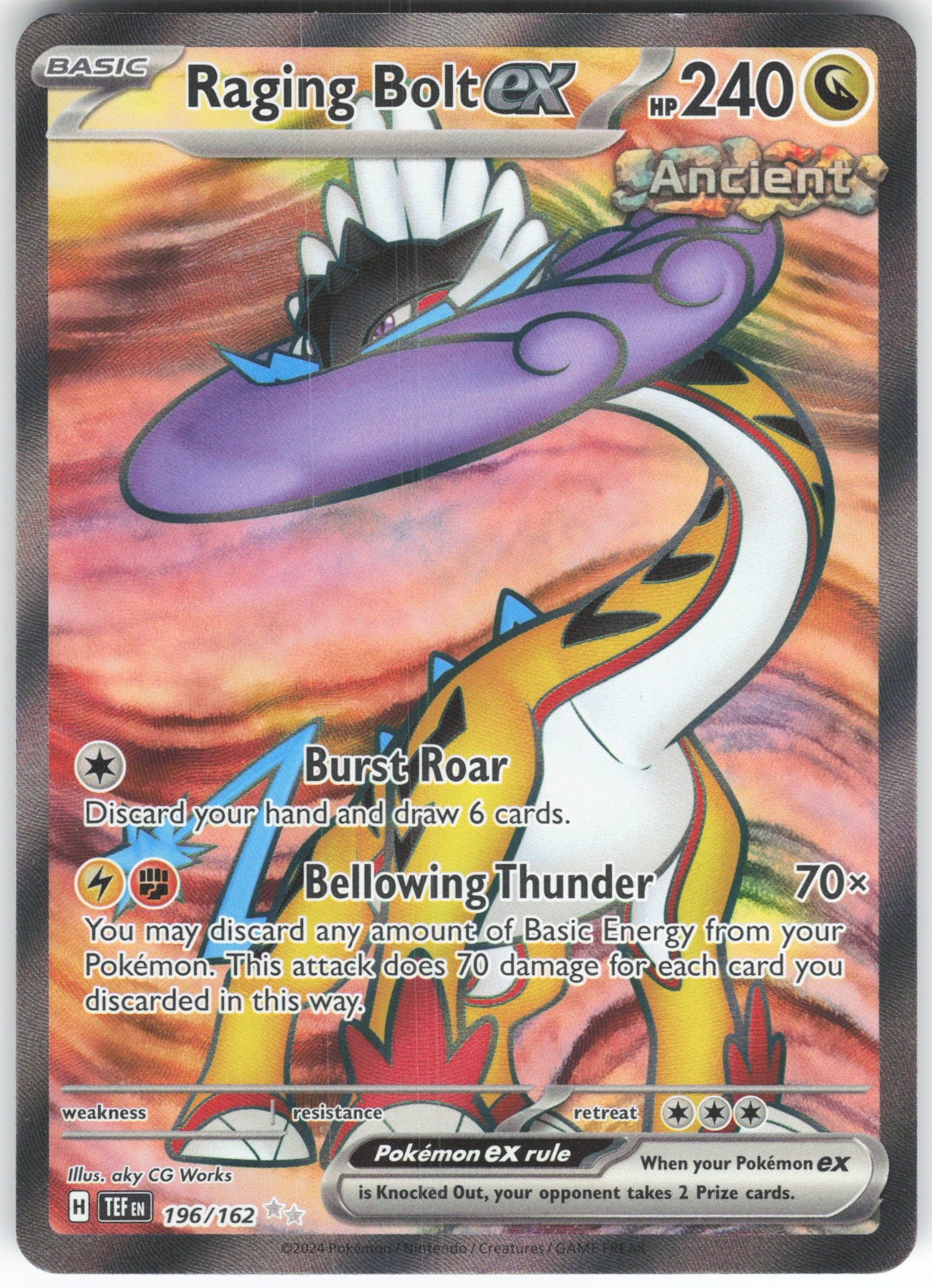 Raging Bolt ex - Ultra Rare SV05: Temporal Forces 196/162 NM