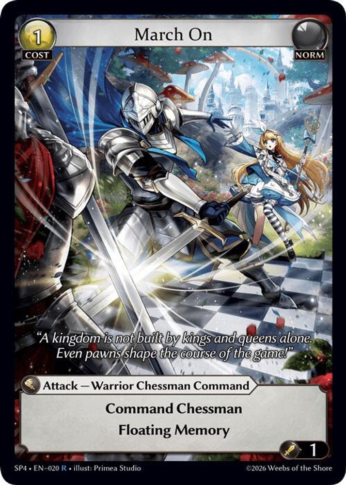 March On 020 Rare Supporter Pack 4 NM/M