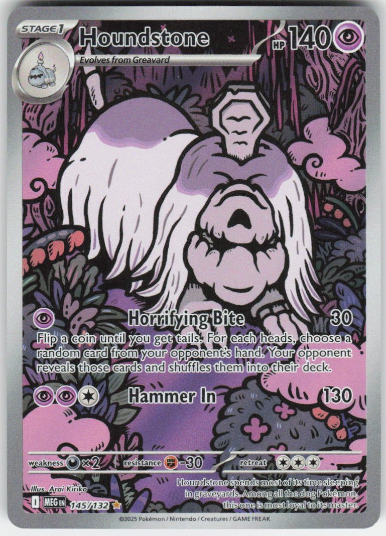 Houndstone - Illustration Rare ME01: Mega Evolution 145/132 NM
