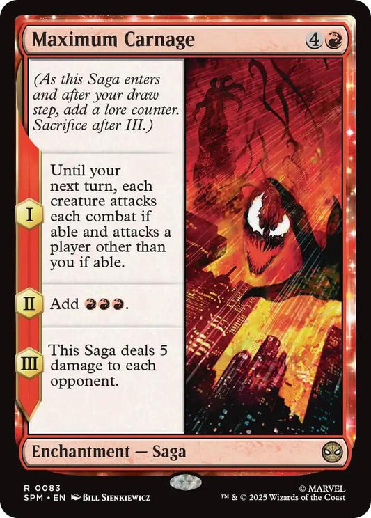 Maximum Carnage 83 Rare Marvel's Spider-Man NM/M
