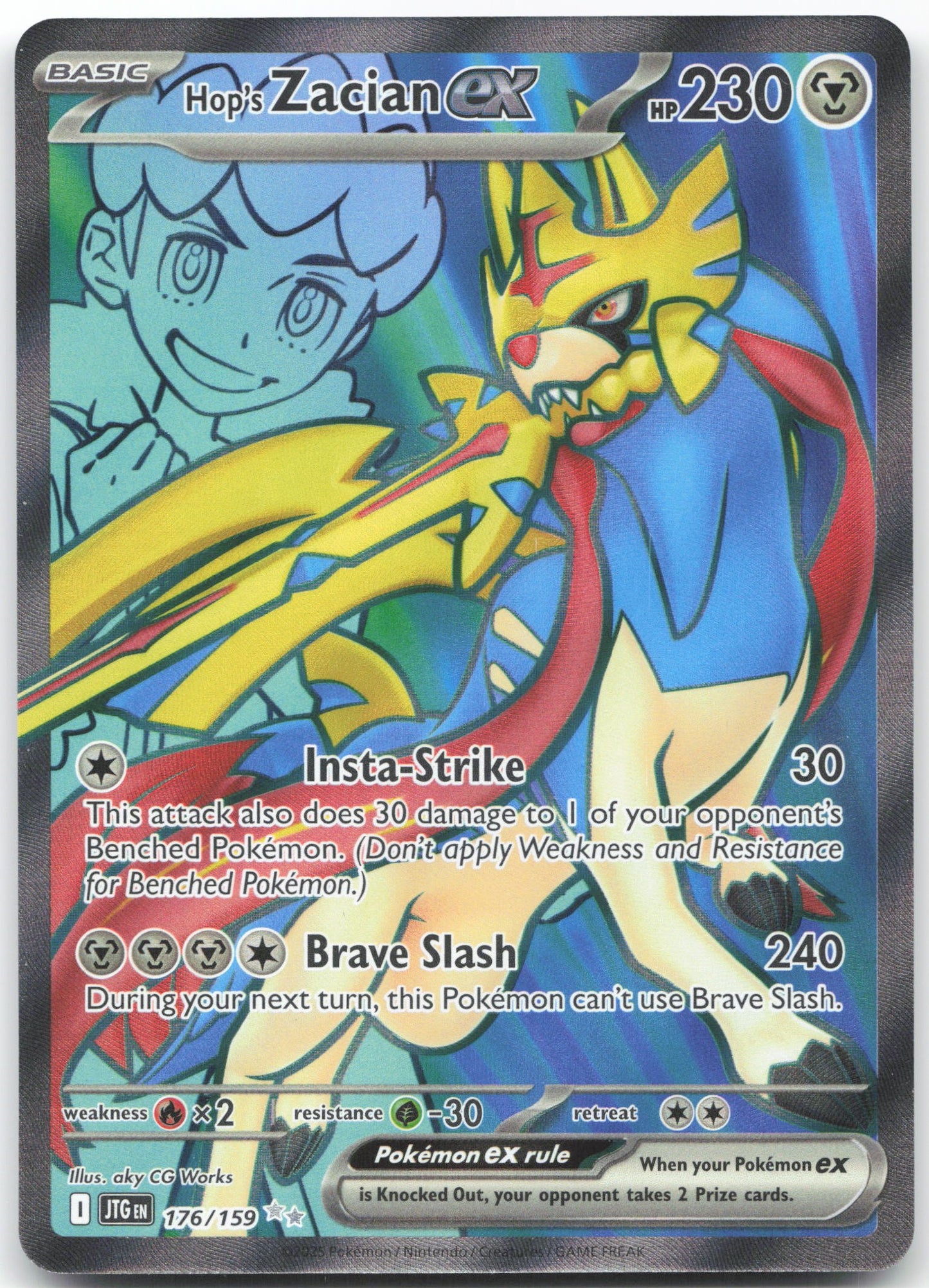 Hop's Zacian ex - Ultra Rare SV09: Journey Together 176/159 NM