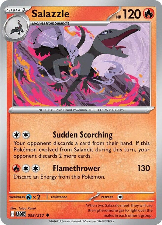 Salazzle 035/217 Uncommon Ascended Heroes NM/M