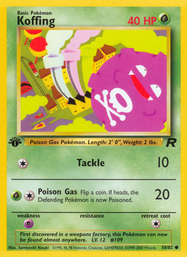 Koffing 58/82 Common Team Rocket Unlimited NM/M