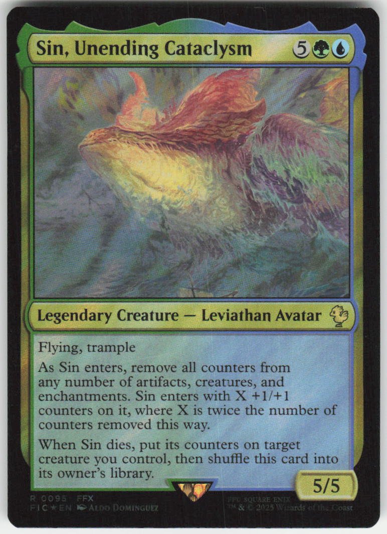 Sin, Unending Cataclysm (Surge Foil) R Commander: FINAL FANTASY 95 NM