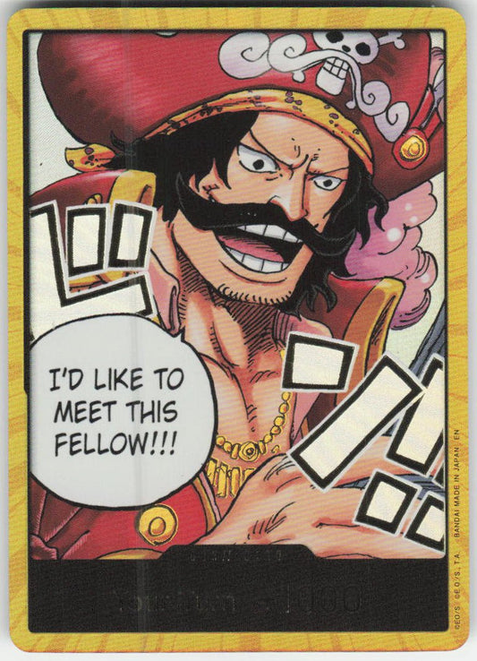 DON!! Card (Gol.D.Roger) (Gold) DON!! Carrying On His Will NM