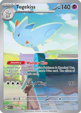 Togekiss 235/217 Illustration Rare Ascended Heroes NM/M