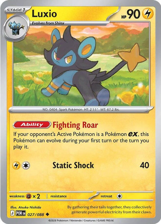 Luxio 027/088 Uncommon Reverse Holo Perfect Order NM/M