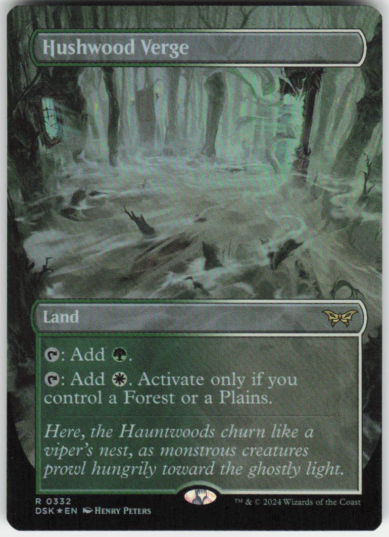 Hushwood Verge (Borderless) R Duskmourn: House of Horror 332 NM