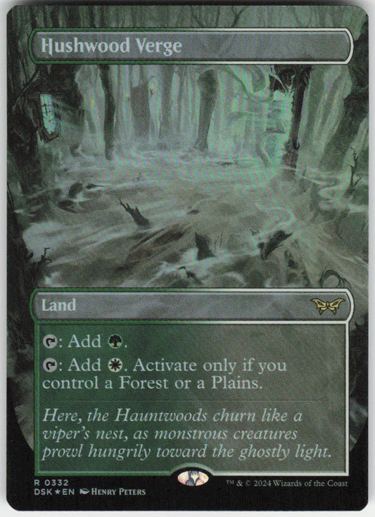 Hushwood Verge (Borderless) R Duskmourn: House of Horror 332 NM