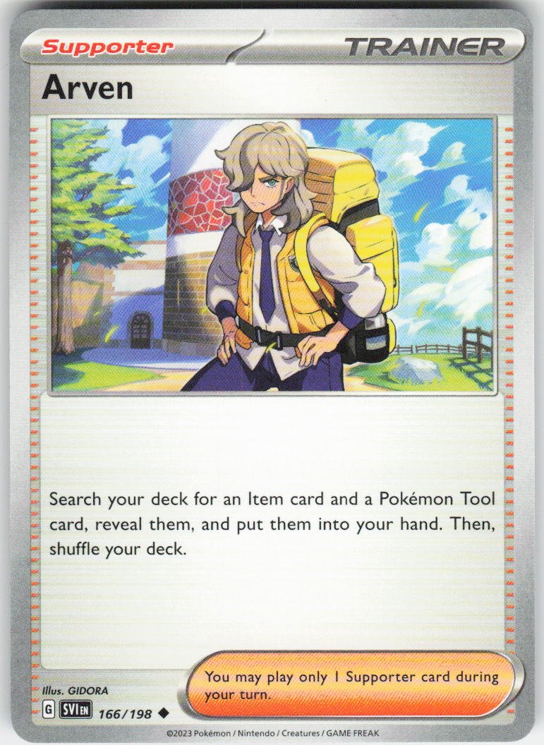 Arven - Uncommon SV01: Scarlet & Violet Base Set 166/198 NM (Back)