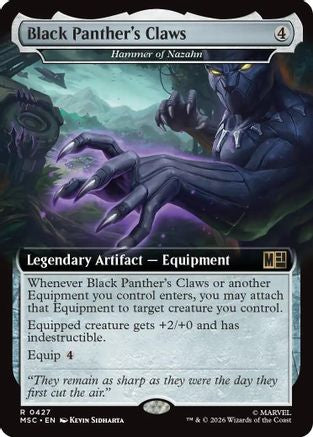 Black Panther's Claws (Extended Art) 427 Commander: Marvel Super Heroes NM/M